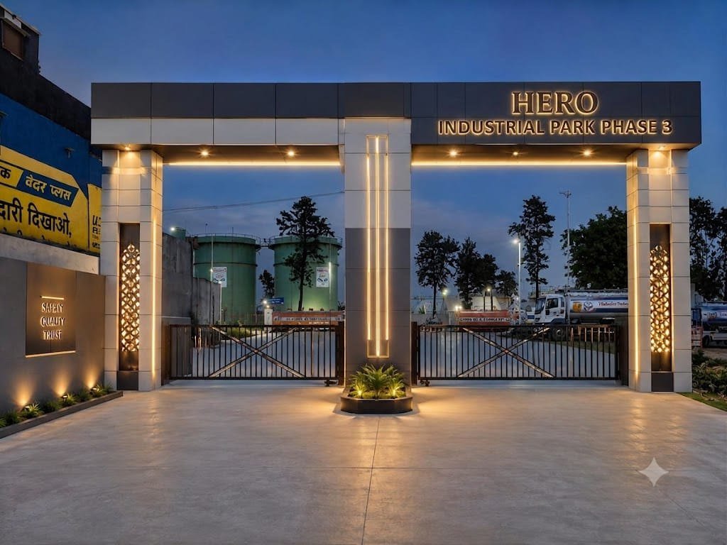 Entrance gate of Hero Industrial Park Phase 3