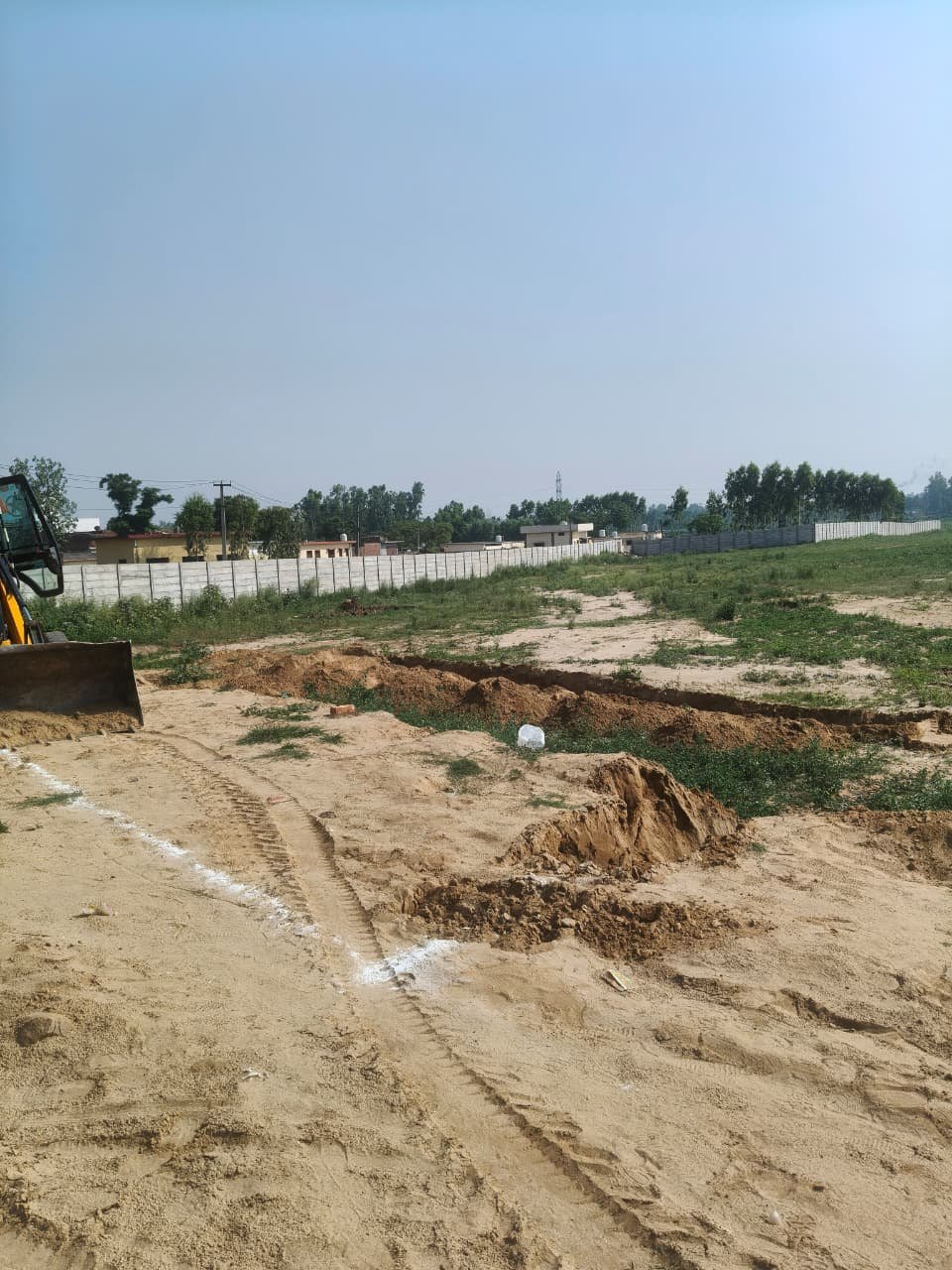 Materials at the development site